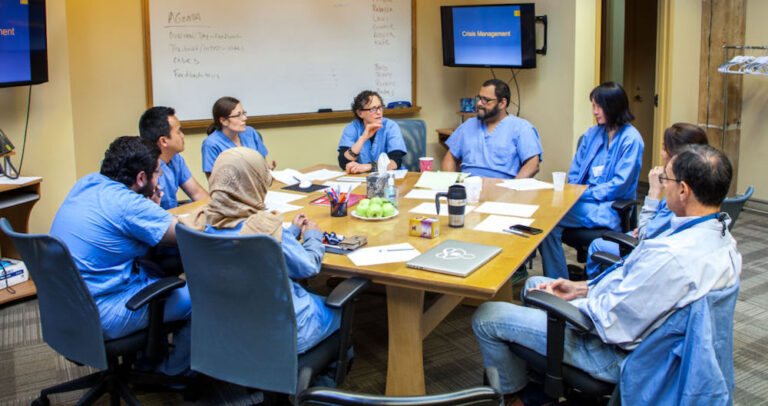 Healthcare team debriefing